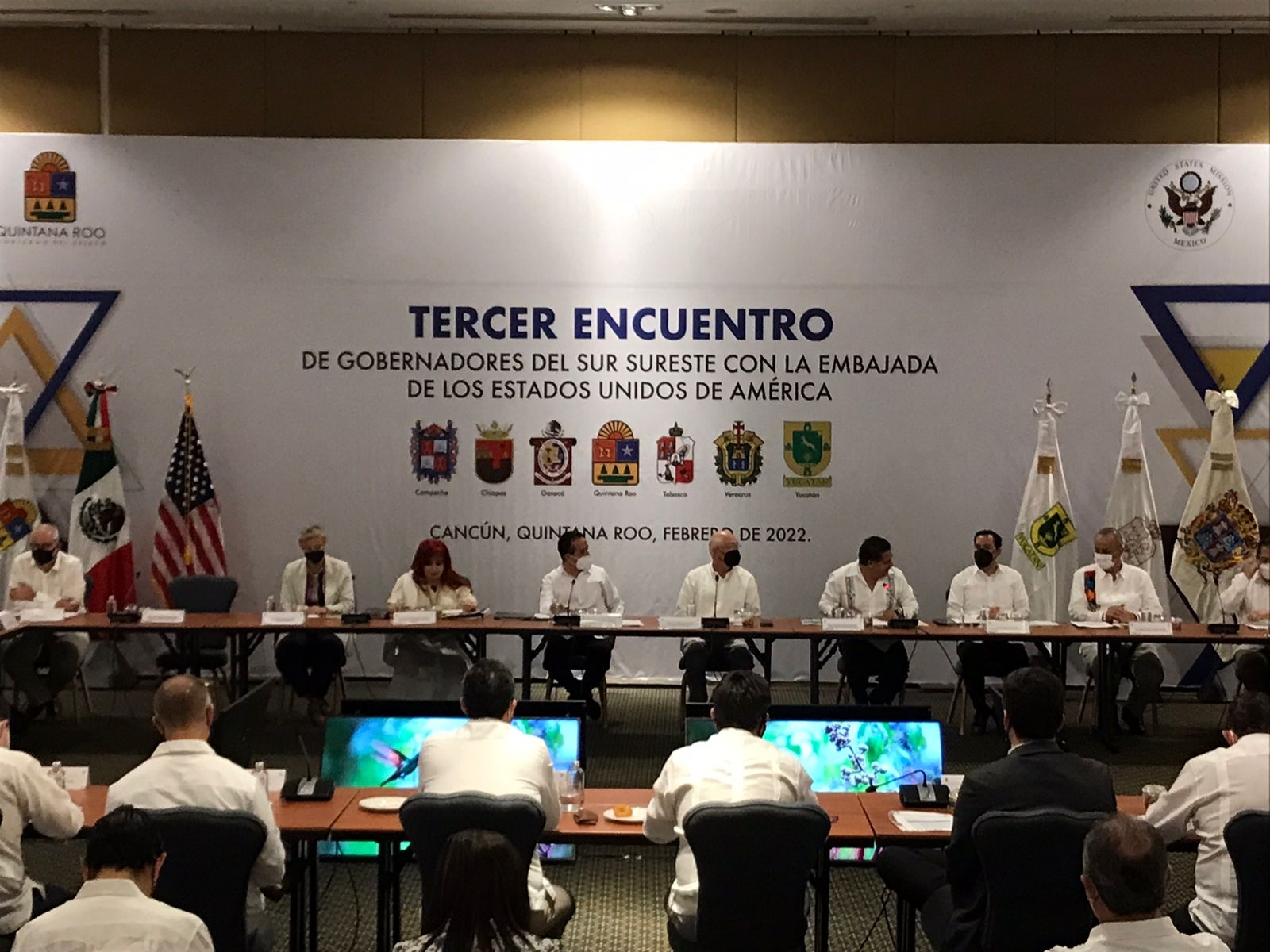 Gobernadores de la Península de Yucatán aplauden visita de Ken Salazar al Sureste