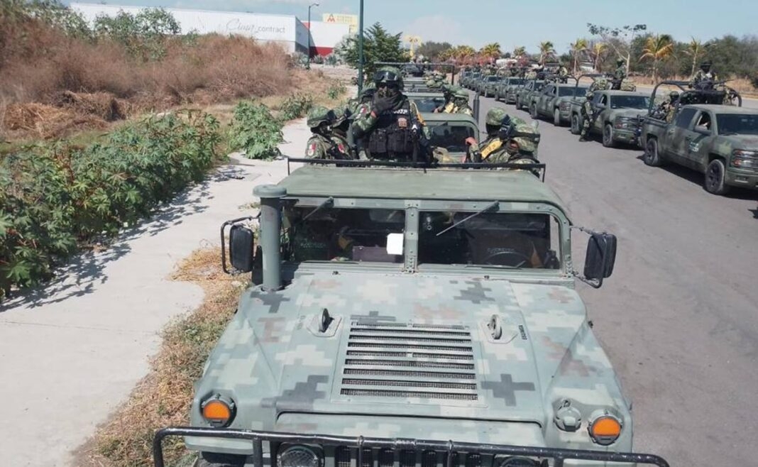 Elementos del ejército llegaron a Colima este jueves. Foto: Especial