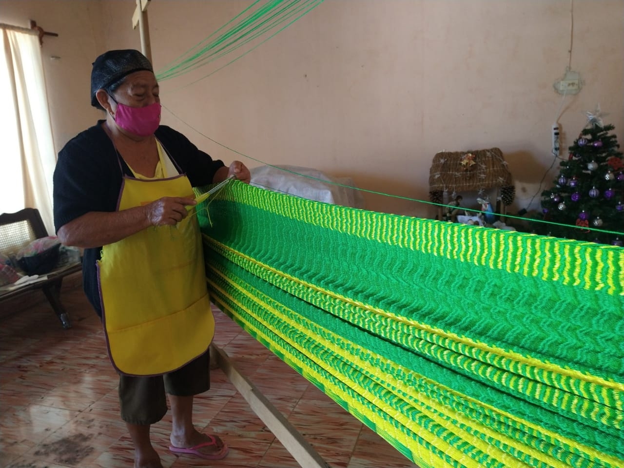 Urdido de hamacas, en riesgo de desaparecer en Tizimín, Yucatán