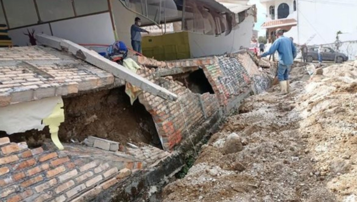 Una barda de una guardería del Instituto Mexicano del Seguro Social (IMSS) colapsó en el municipio de Tepic, Nayarit
