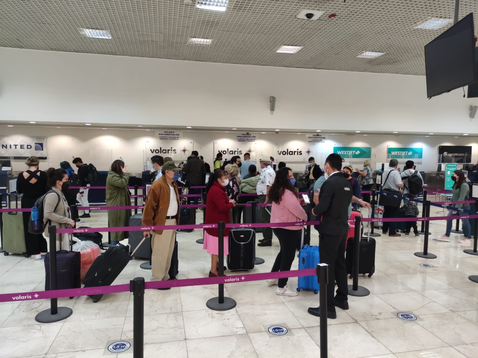 Aeropuerto Internacional de Mérida presenta fallas en pantallas informativas