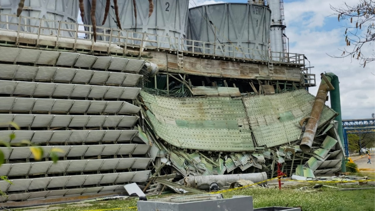 Así se ve la termoeléctrica de la CFE tras el colapso en Mérida: FOTOS