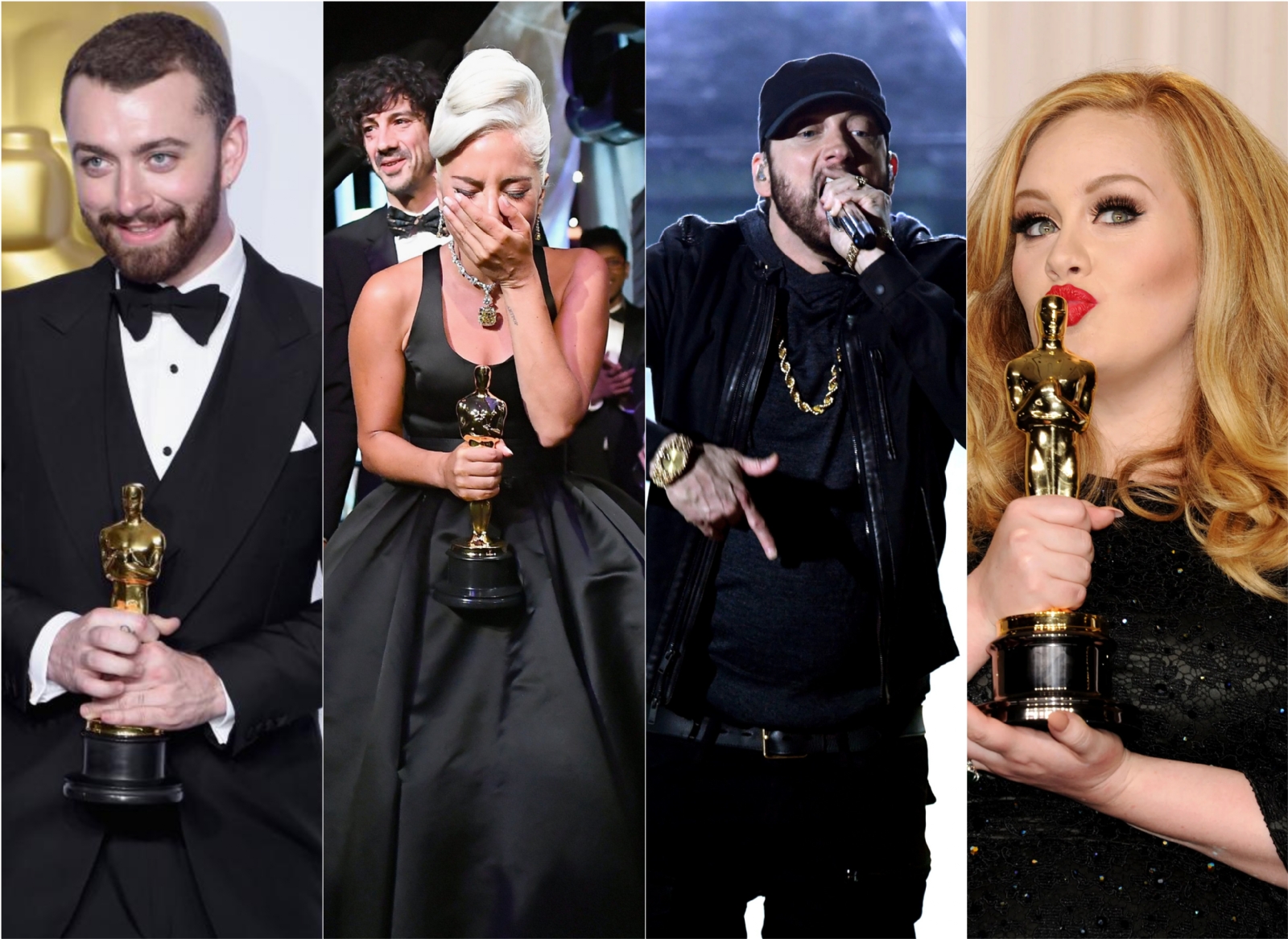 Sam Smith, Lady Gaga, Eminem y Adele son algunos de los cantantes que han sido premiados