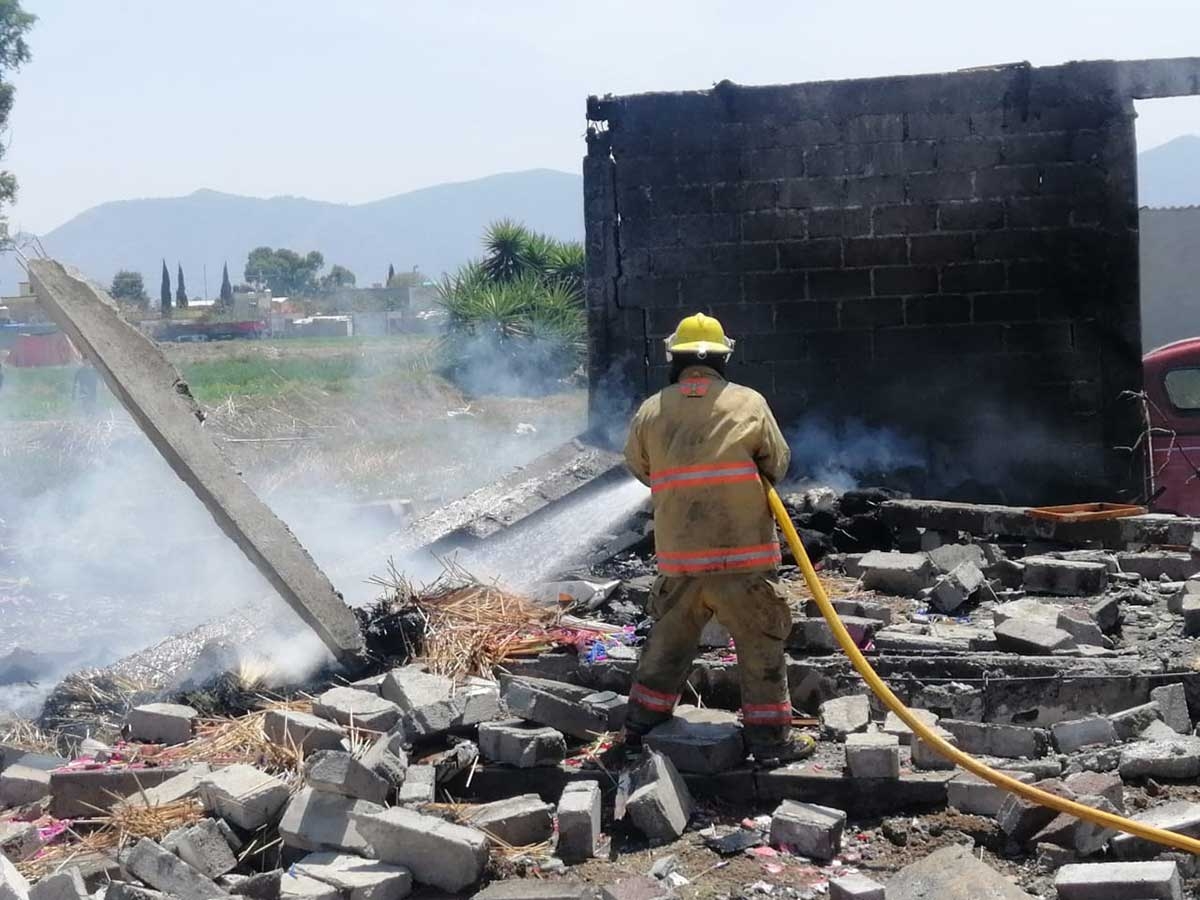 Explosión en Tultepec deja dos personas lesionadas