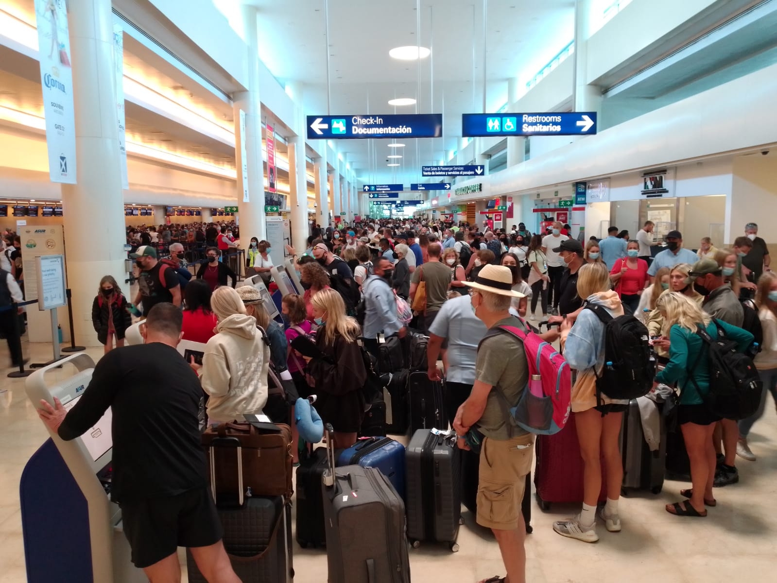 Asur no ha dado detalles sobre el atraso de vuelos nacionales y extranjeros registrados en el aeropuerto de Cancún