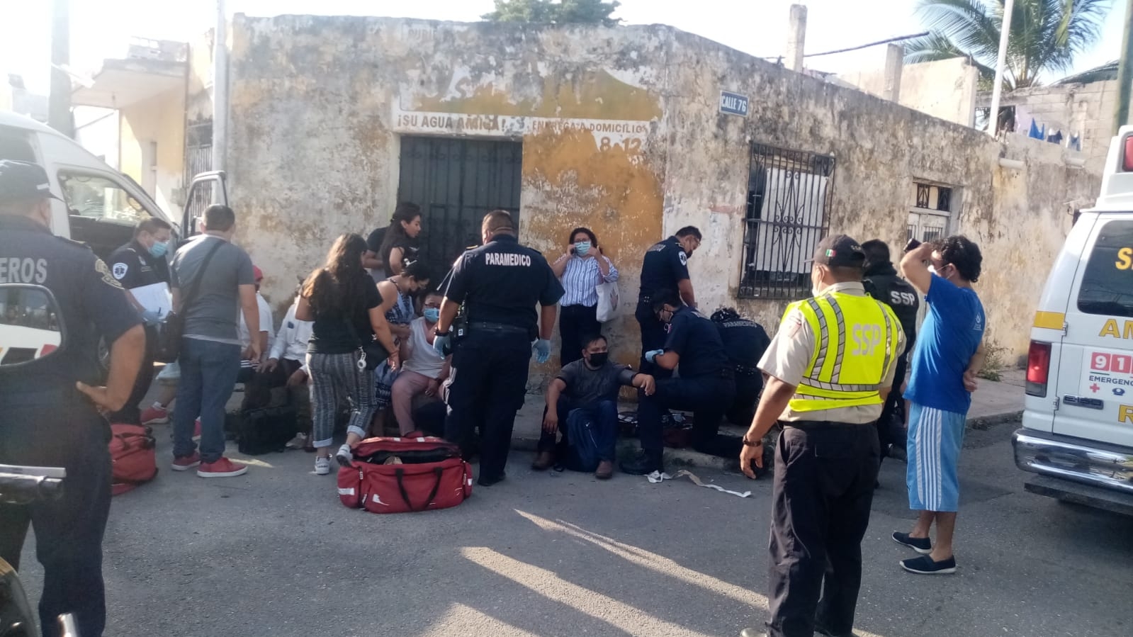 Más de 10 lesionados por accidente en el Centro de Mérida: EN VIVO