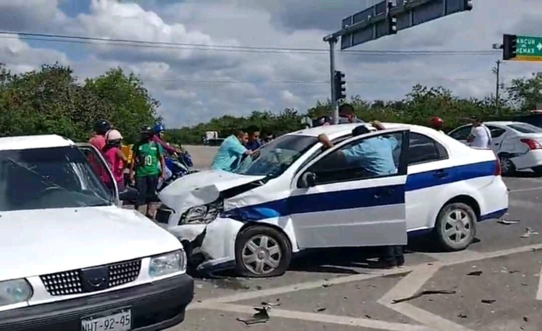 Accidente vehicular en la carretera a Valladolid deja 4 lesionados