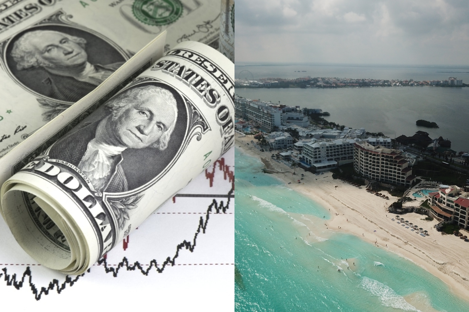 El dólar se cotizó por arriba de los 20 pesos mexicanos, según datos de la casa de cambio ubicada en el Aeropuerto Internacional de Cancún