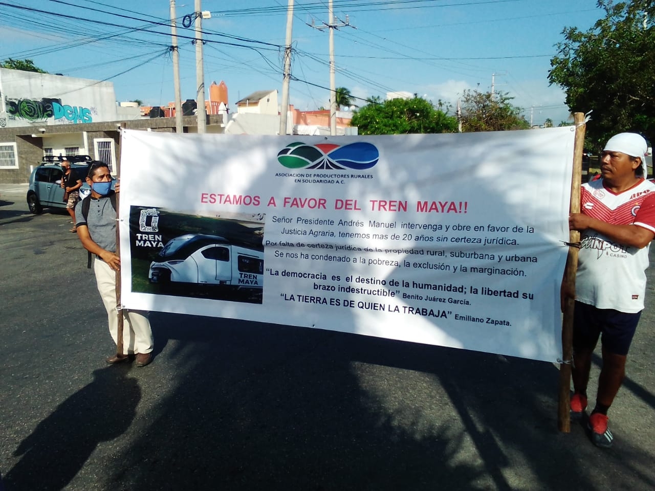 Vecinos de Playa del Carmen respaldan al Tren Maya y piden regularizar predios habitados