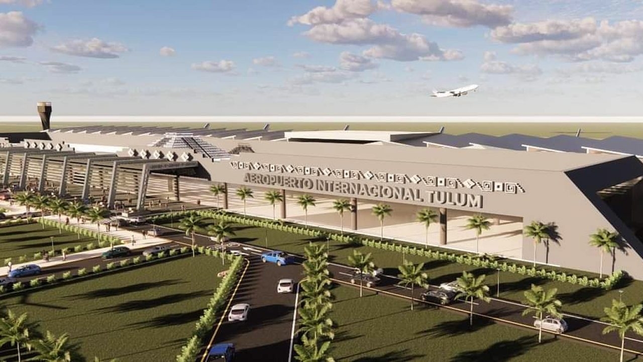 AMLO supervisa obras del aeropuerto de Tulum; se inaugurará en diciembre