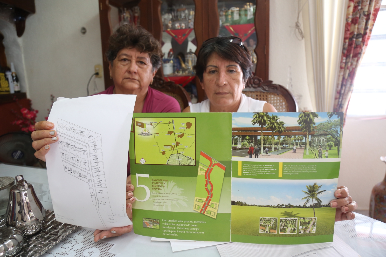 Hermanas Massa Arceo, víctimas del fraude de 'Loteros' en Sierra Papacal, Mérida