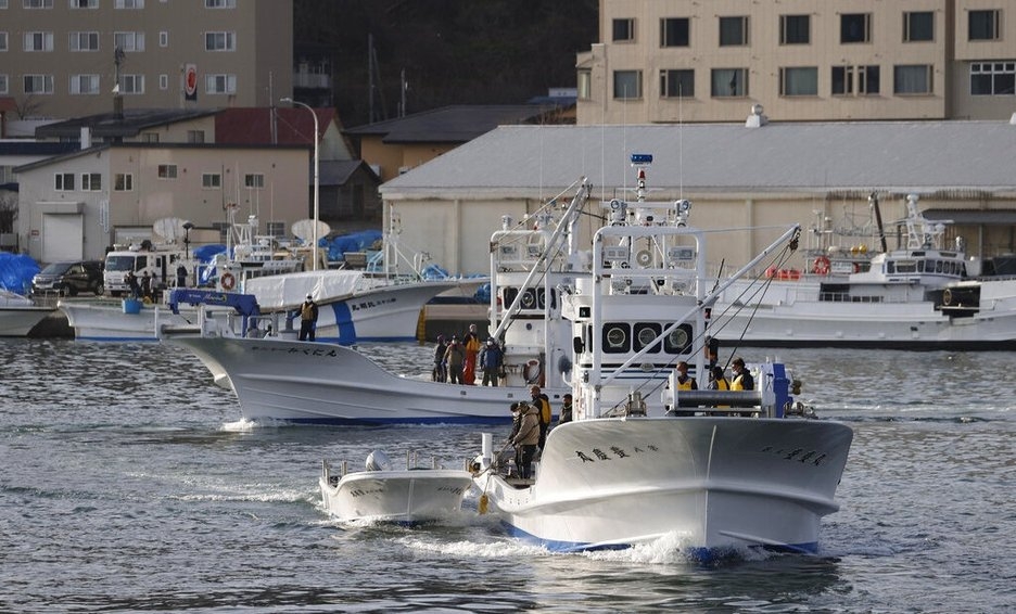 Guardia Costera de Japón y pescadores han salido a buscar los cuerpos o sobrevivientes del naufragio
