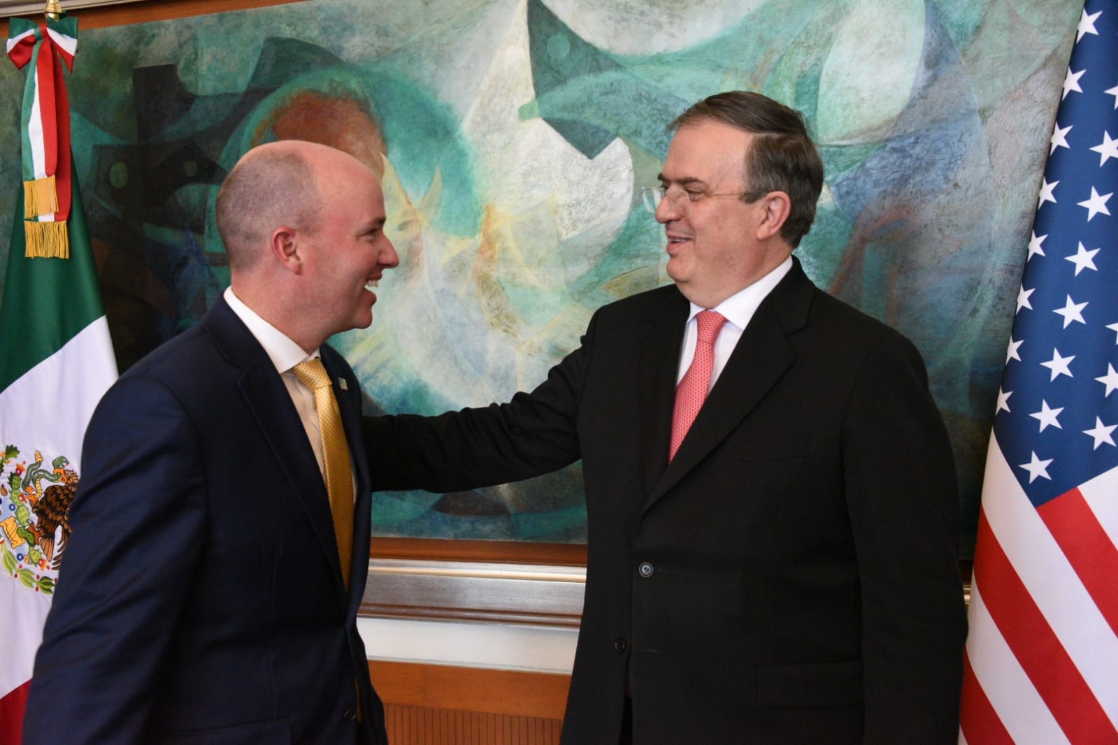 Marcelo Ebrard se reunió con Spencer Cox, gobernador de Utah