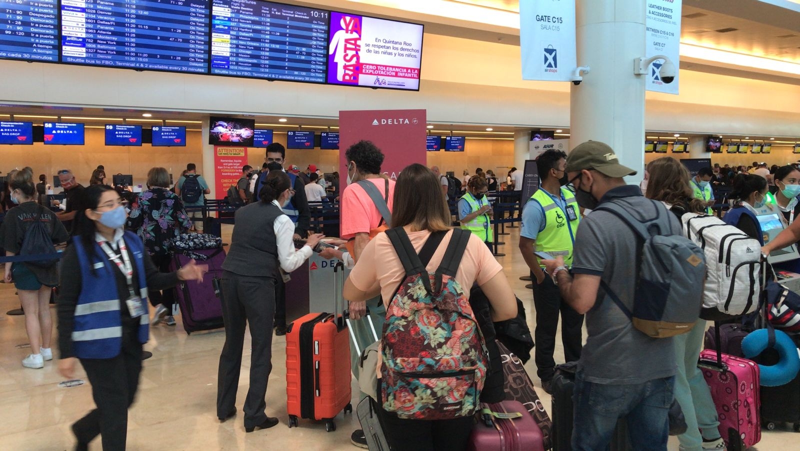 El Aeropuerto Internacional de Cancún acumuló esta semana más de dos mil vuelos programados