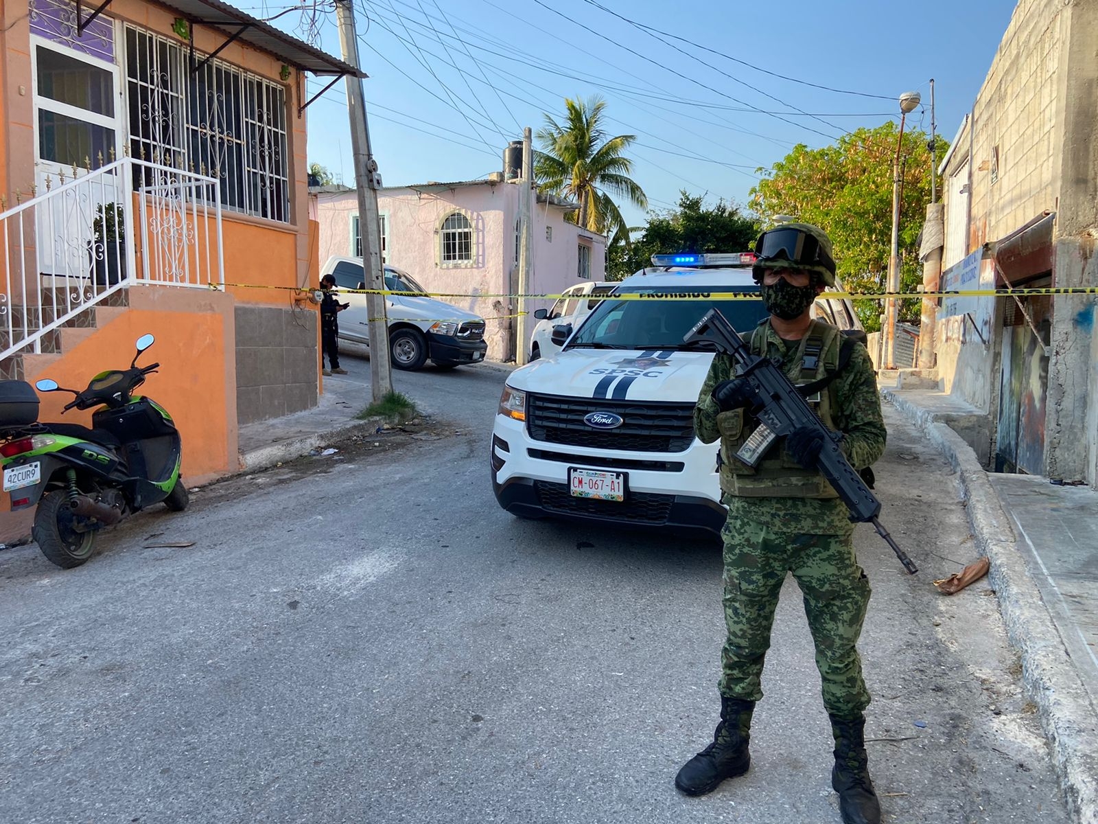 Sedena y FGE realizan operativo en Campeche para desarmar 'narco tienda'
