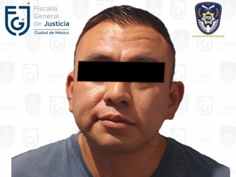 Raúl 'N' conocido como el 'Mi Jefe' fue detenido en CDMX. Foto: FGJ-CDMX