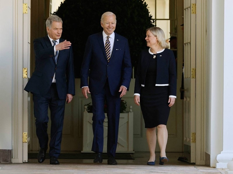 Joe Biden recibe a líderes de Suecia y Finlandia por incorporación a la OTAN
