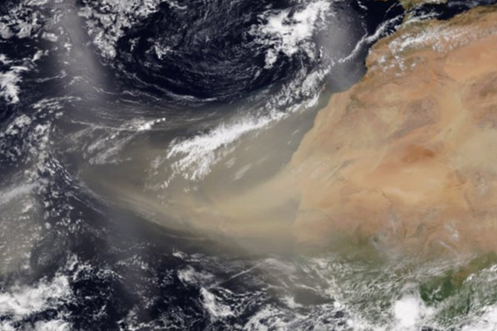 Sigue en vivo el avance de la nube del Polvo del Sahara por México