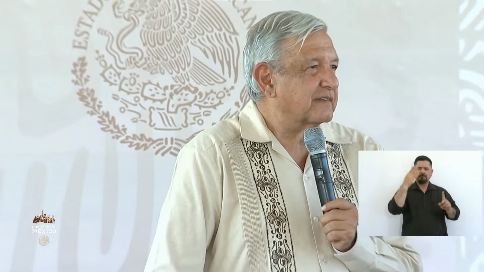 López Obrador llegó a la Sierra de Sonora como parte de su gira programada para este fin de semana