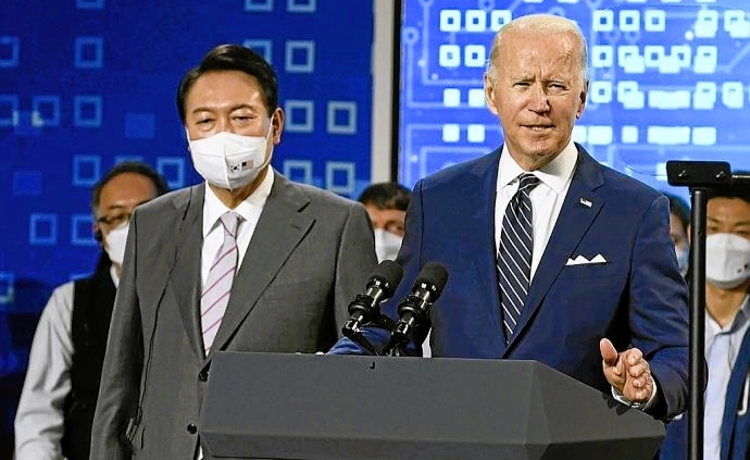 Joe Biden realizó un viaje a Corea del Sur. Foto: EFE