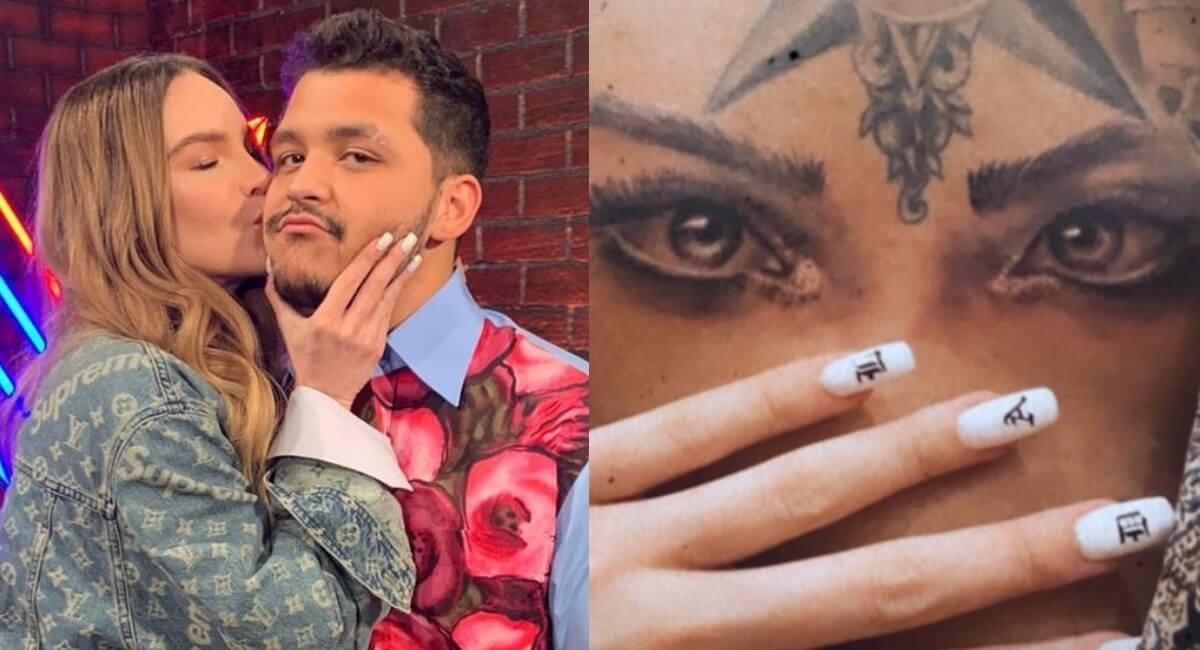 Christian Nodal muestra cómo cubrió el tatuaje de los ojos de Belinda