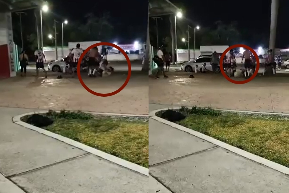 Futbolistas golpean a juez de línea tras suspender un partido en Cozumel: VIDEO
