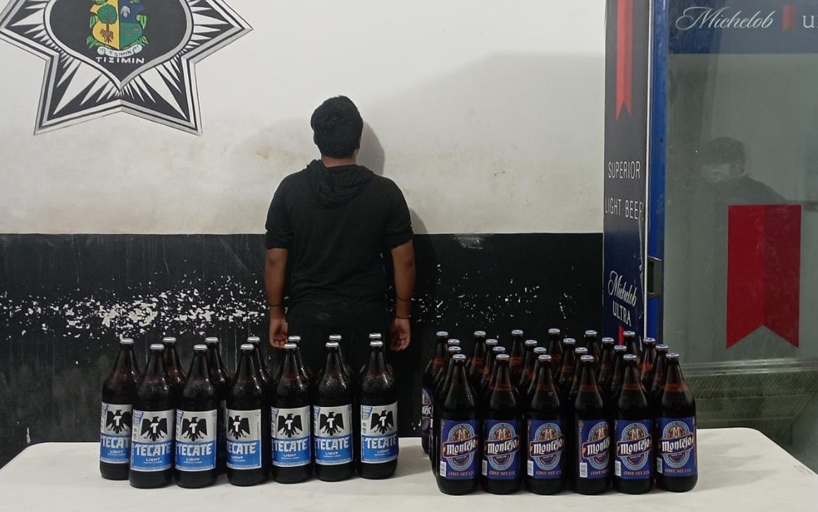 Clausuran expendio de cerveza clandestino en Tizimín; menor de 14 años lo administraba