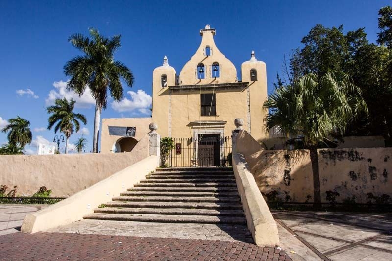 Iglesia de La Ermita, pieza icónica de tan pintoresco barrio de Mérida