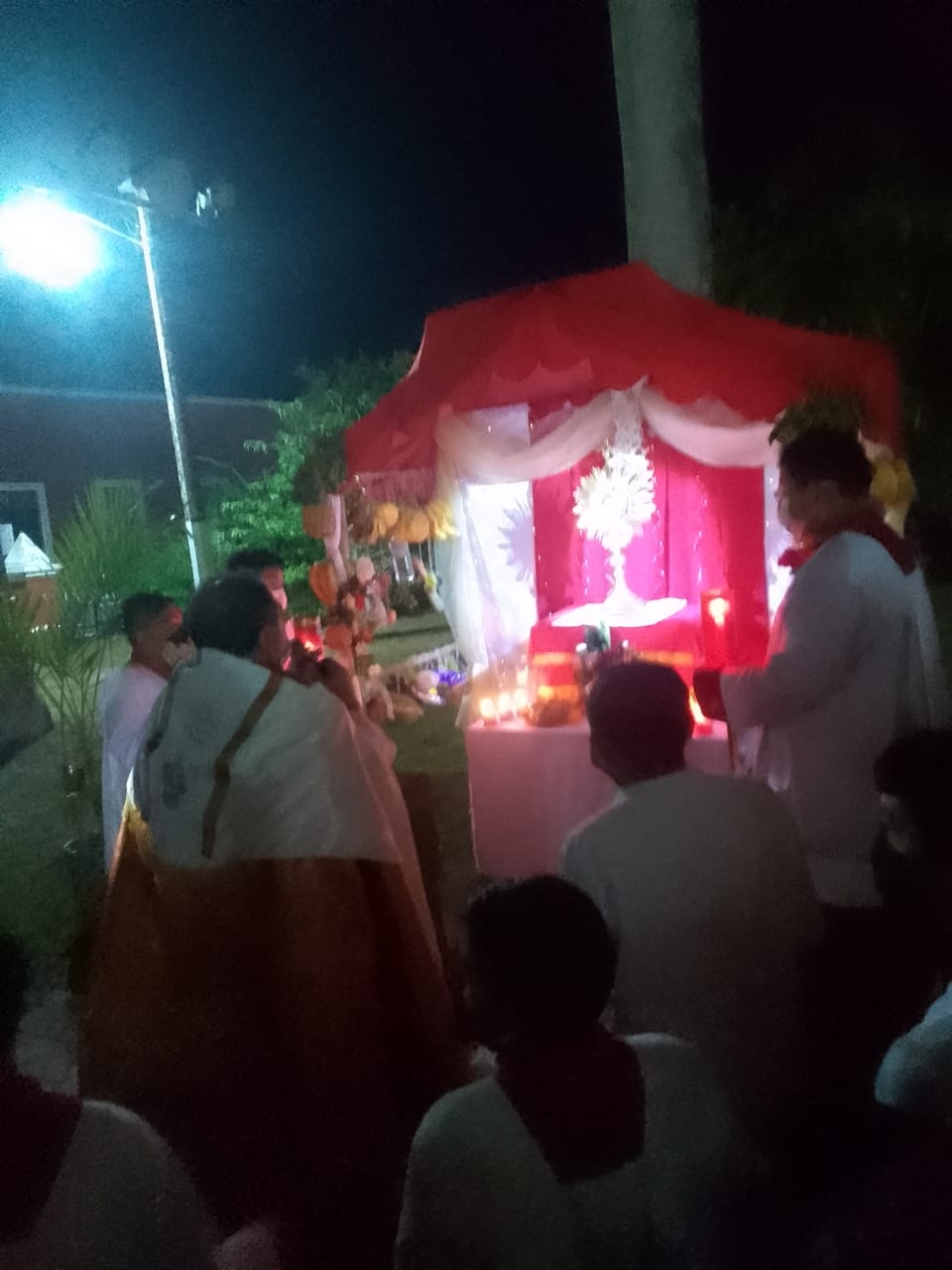 Así celebraron Corpus Cristi en la iglesia de la Asunción en Peto, Yucatán