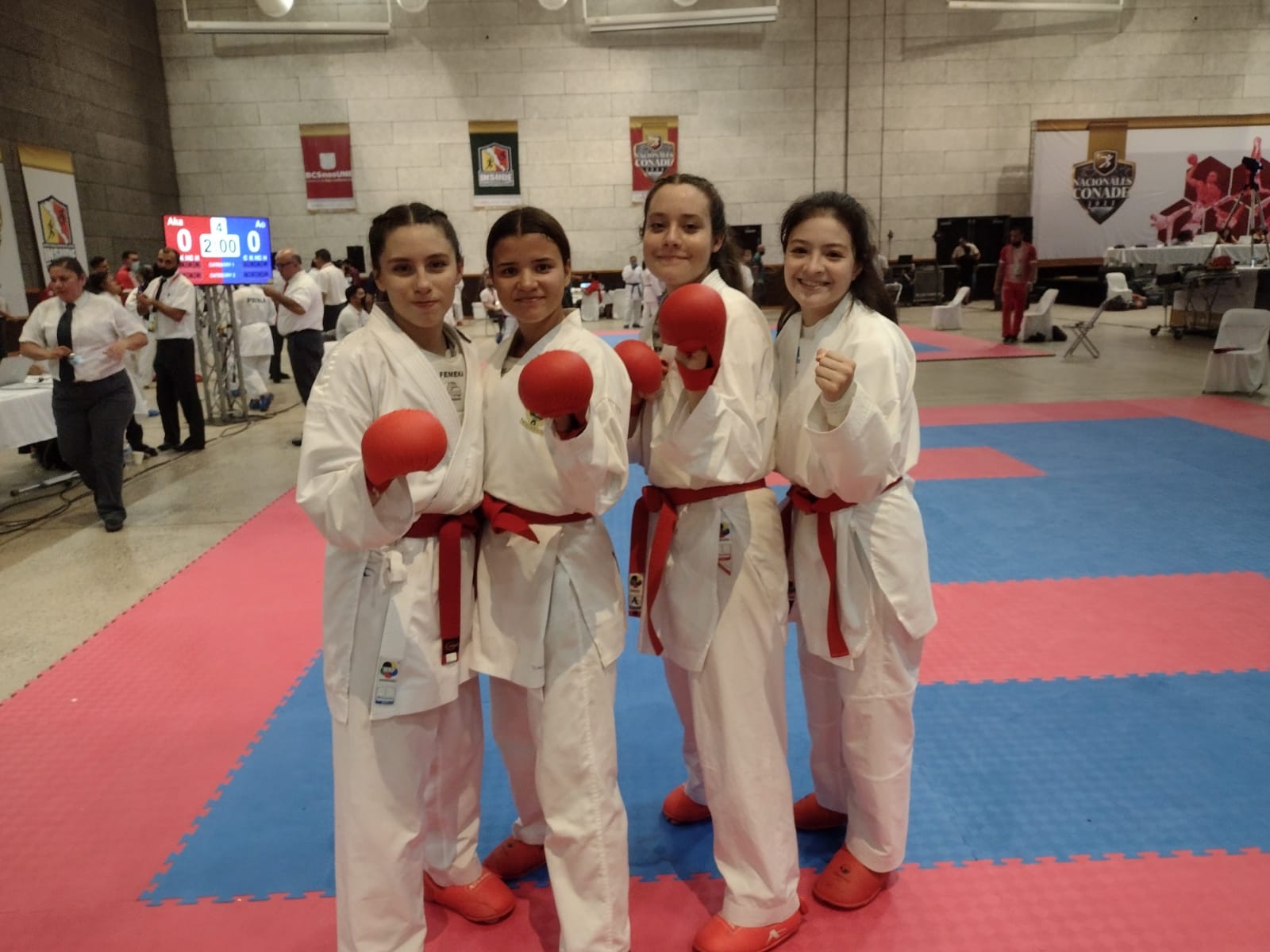 Equipo femenil de Karate de Yucatán pierde la final de los Juegos Nacionales Conade 2022