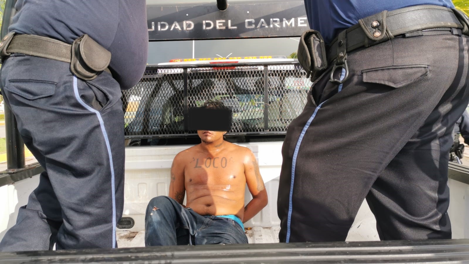 Detienen a "El Loco" tras robar a un habitante de Ciudad del Carmen