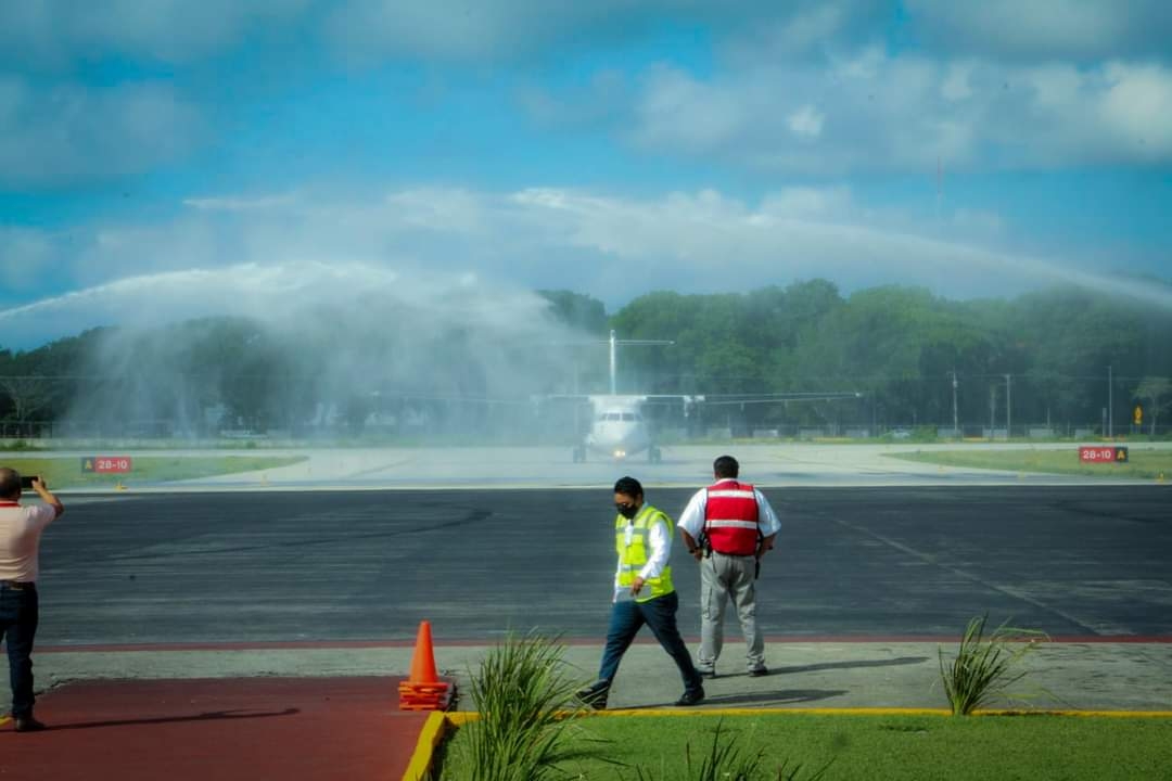 Aeromar informó que tendrán dos vuelos semanales que conectarán a los aeropuertos de Chetumal y Cancún