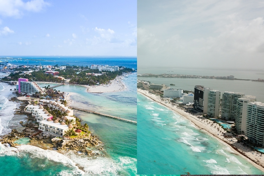 Cancún está a seis kilómetros de distancia de Isla Mujeres, por lo que los turistas pueden visitar ambos destinos turísticos en un solo día