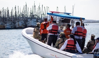 Marina asegura dos embarcaciones 'piratas' frente a las costas de Progreso