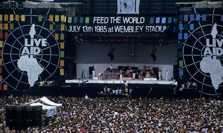 El Live Aid fue uno de los conciertos más famosos en 1985