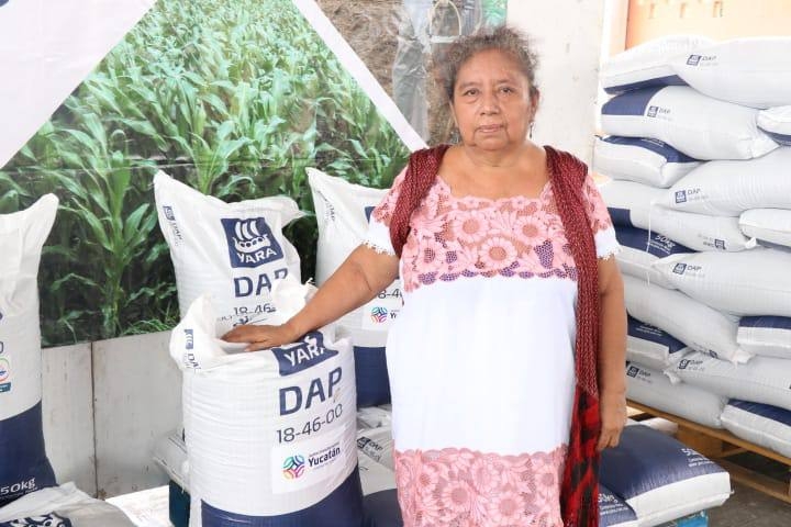Más de 500 productores fueron beneficiados con fertilizantes en Yucatán