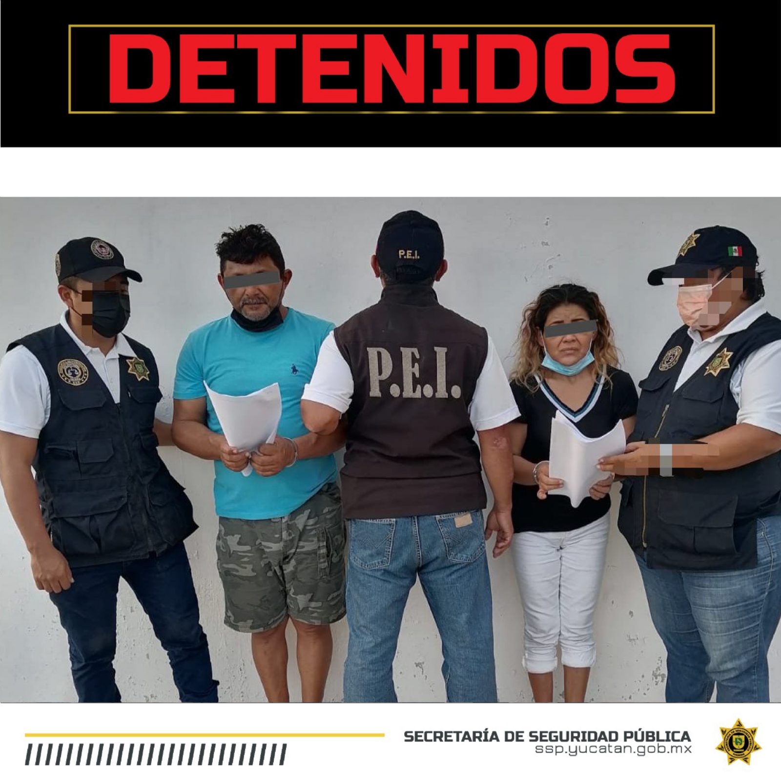 Detienen a sujetos implicados en robo hacia una pollería en Kanasín