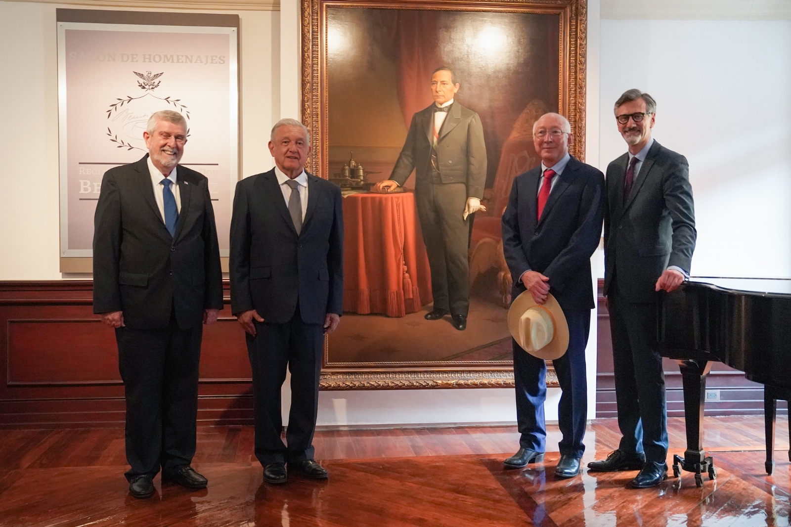 El Museo de Sitio Recinto de Homenaje a Don Benito Juárez en Palacio Nacional fue reabierto este lunes
