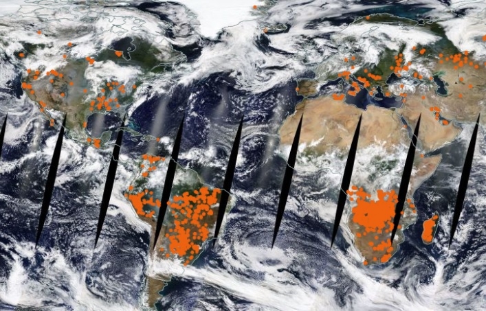 NASA presenta mapa para observar incendios en tiempo real en todo el mundo