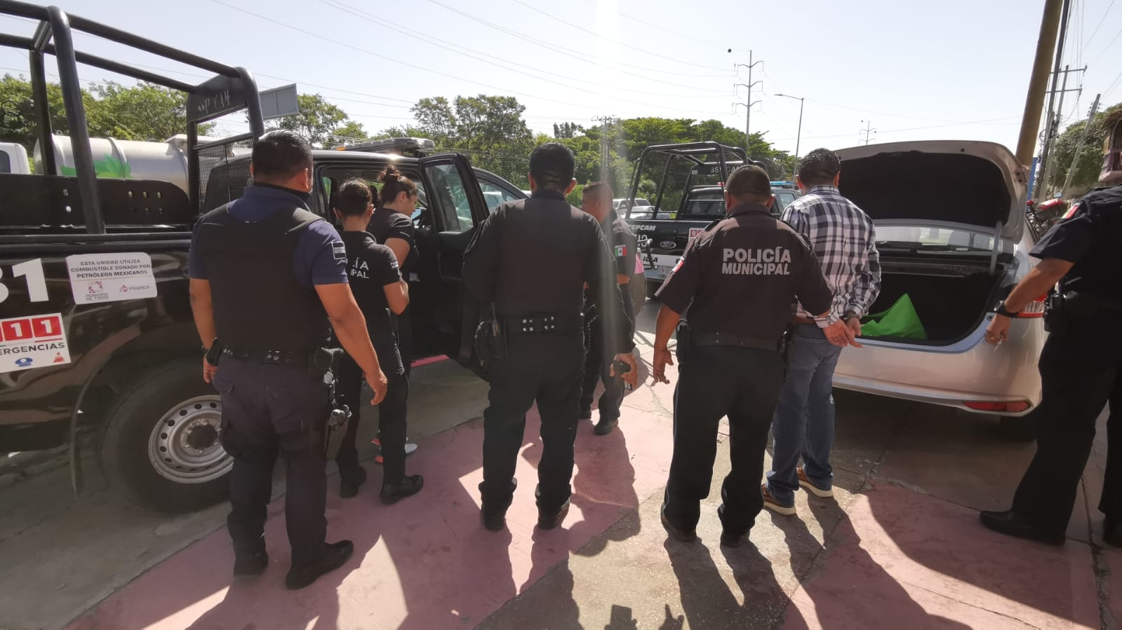 Los detenidos fueron trasladados a la Vicefiscalía de Ciudad del Carmen