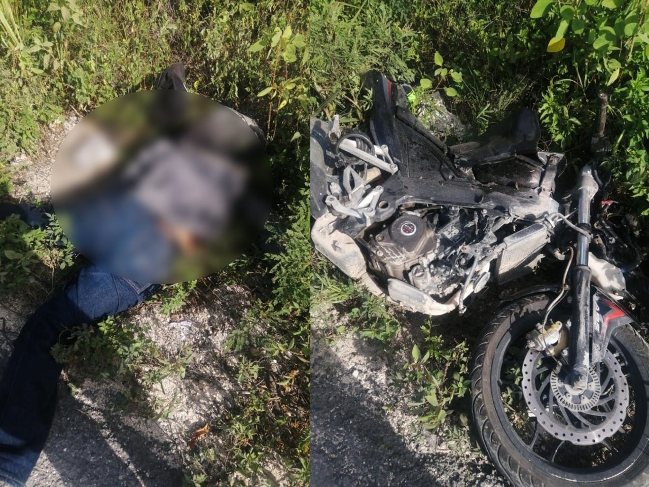 El cuerpo del joven motociclista fue llevado al Servicio Médico Forense en Cancún