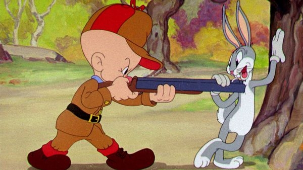 ¡Bugs Bunny cumple 80 años!  Bugs Bunny apareció oficialmente junto a Elmer Gruñón en A Wild Hare