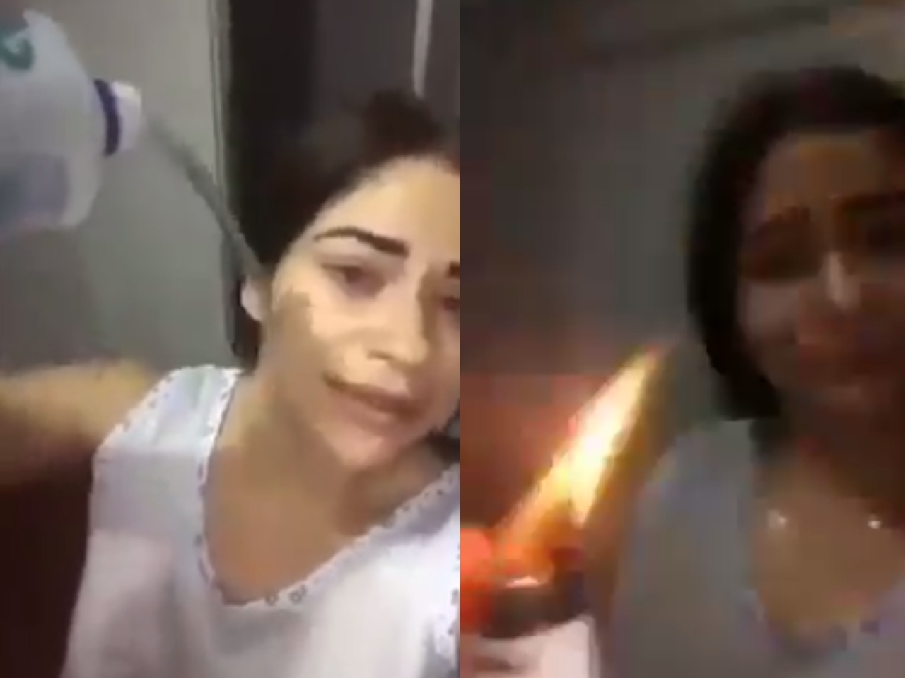 Mujer se prende fuego en Brasil; su pareja no le perdonó su infidelidad: VIDEO