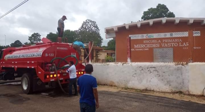Vecinos de Tinún, Campeche, llevan cuatro días sin agua