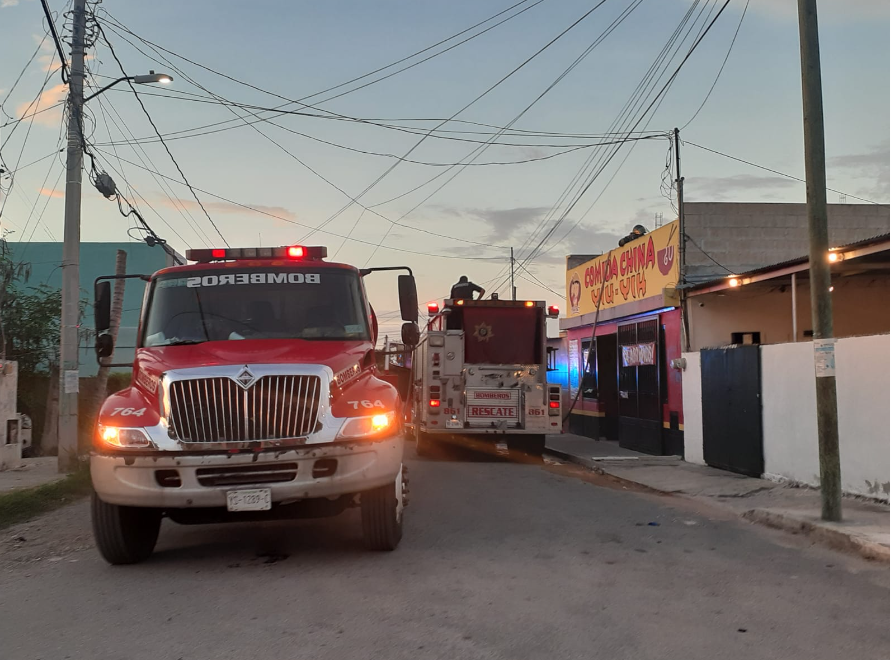 Se registra incendio en un restaurante de La Finca, Kanasín