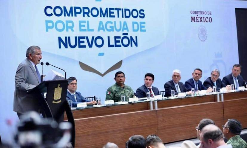 Empresas de Nuevo León de acuerdo con decreto de AMLO y darán Agua: Adán Augusto