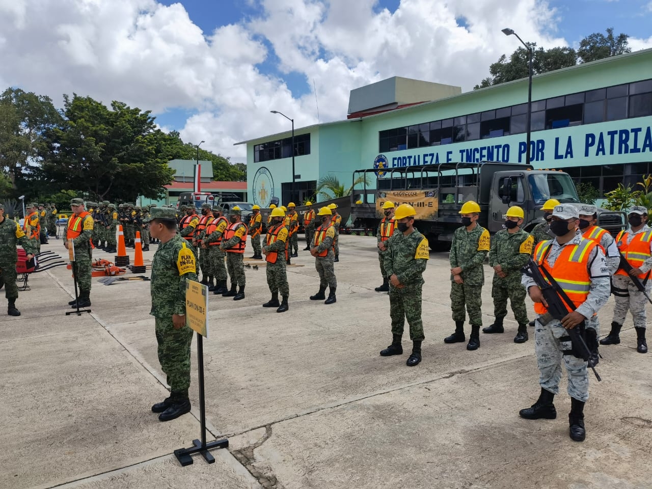 El Ejército realiza el simulacro en la Zona Militar de Mérida