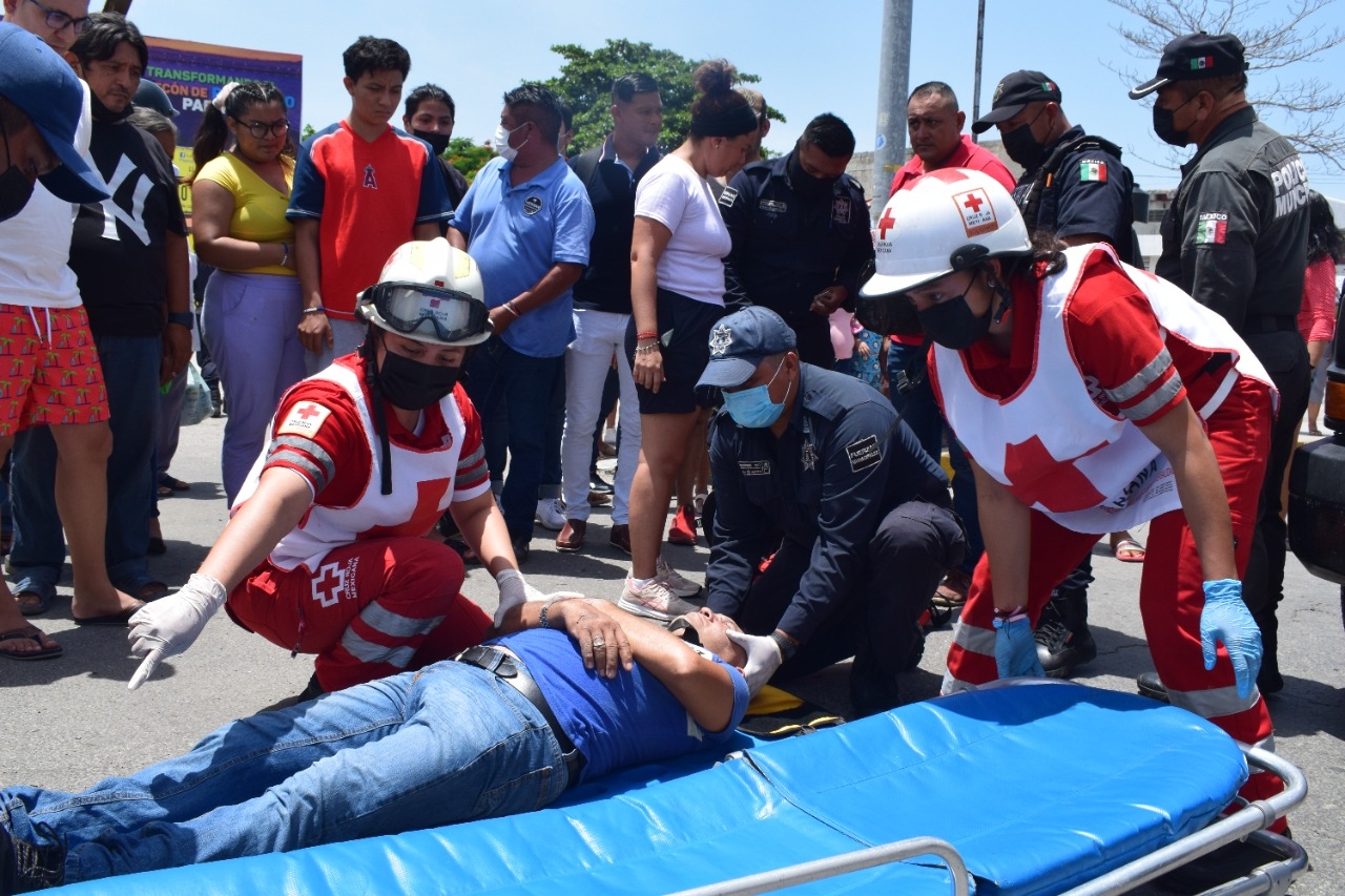 Turista de Quintana Roo atropella a elemento de la Secretaría de Marina en Progreso