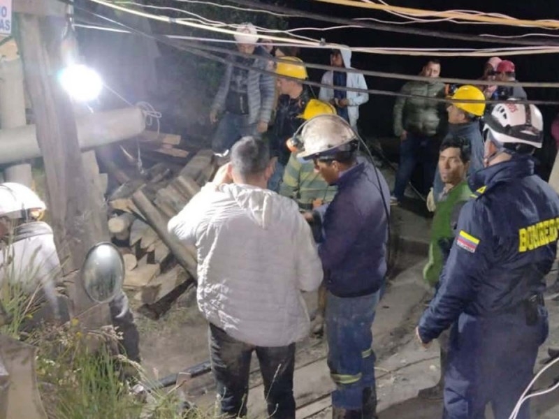 Al menos nueve obreros quedaron atrapados en una mina ilegal de carbón del municipio colombiano de Lenguazaque
