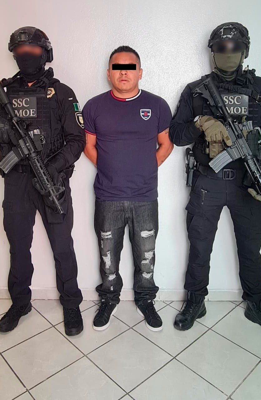 'La Vaca', líder criminal detenido en la CDMX, con órdenes de captura por homicidio: Sedena